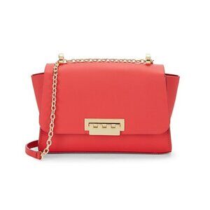 NWT ZAC Zac Posen Eartha mini chain strap red leather shoulder handbag